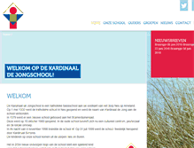 Tablet Screenshot of kardinaaldejongschool.nl